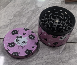 Purple Kitty 4-Piece Metal - Grinder XXL (6pk)