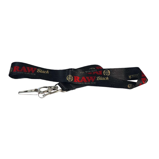 RAW BLACK LANYARD
