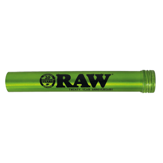 RAW ALUMINUM TUBE GREEN 20TH ANNIVERSARY 15mm x 116mm
