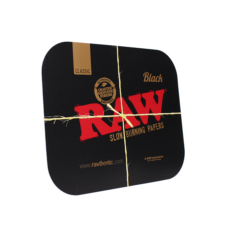 RAW BLACK MAGNETIC ROLLING TRAY COVER FOR SMALL