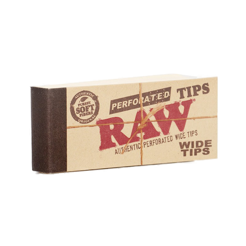 RAW Perforated wide Tips display box 50pk – PB DISTRIBUTION