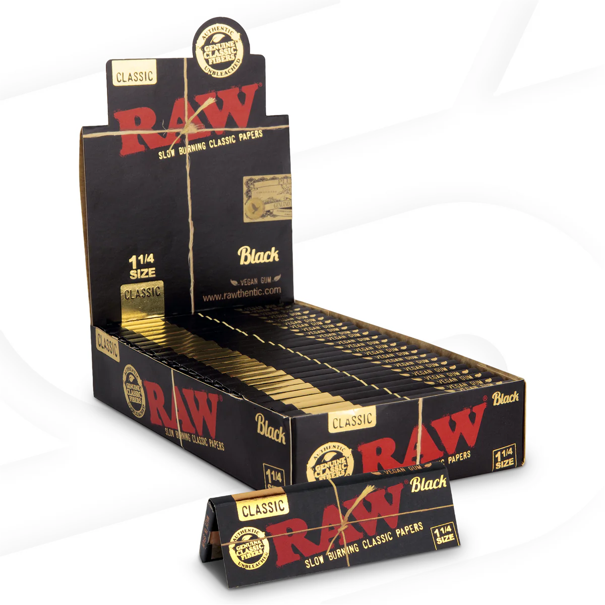 RAW Classic Black - 1¼ Size