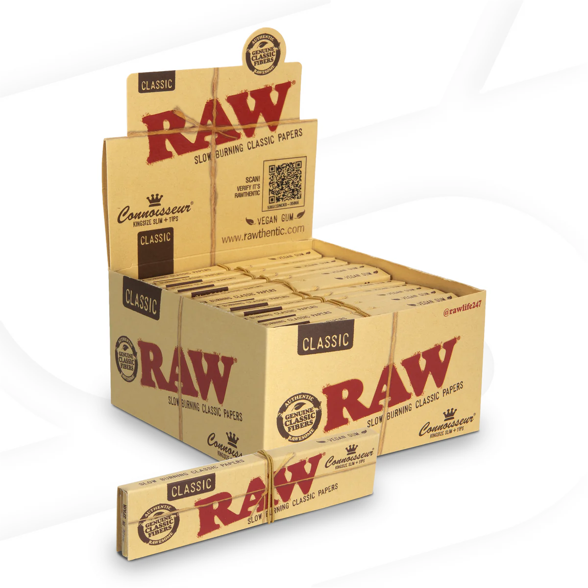 Raw Connoisseur +tips classic - King Size