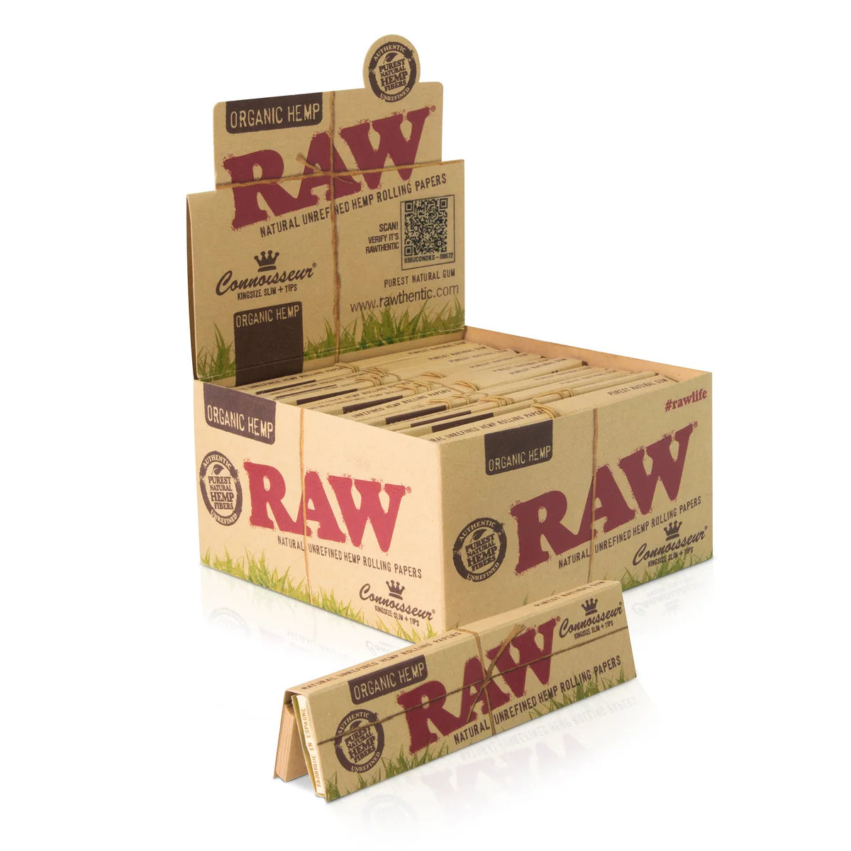 Raw Connoisseur +tips organic - King Size